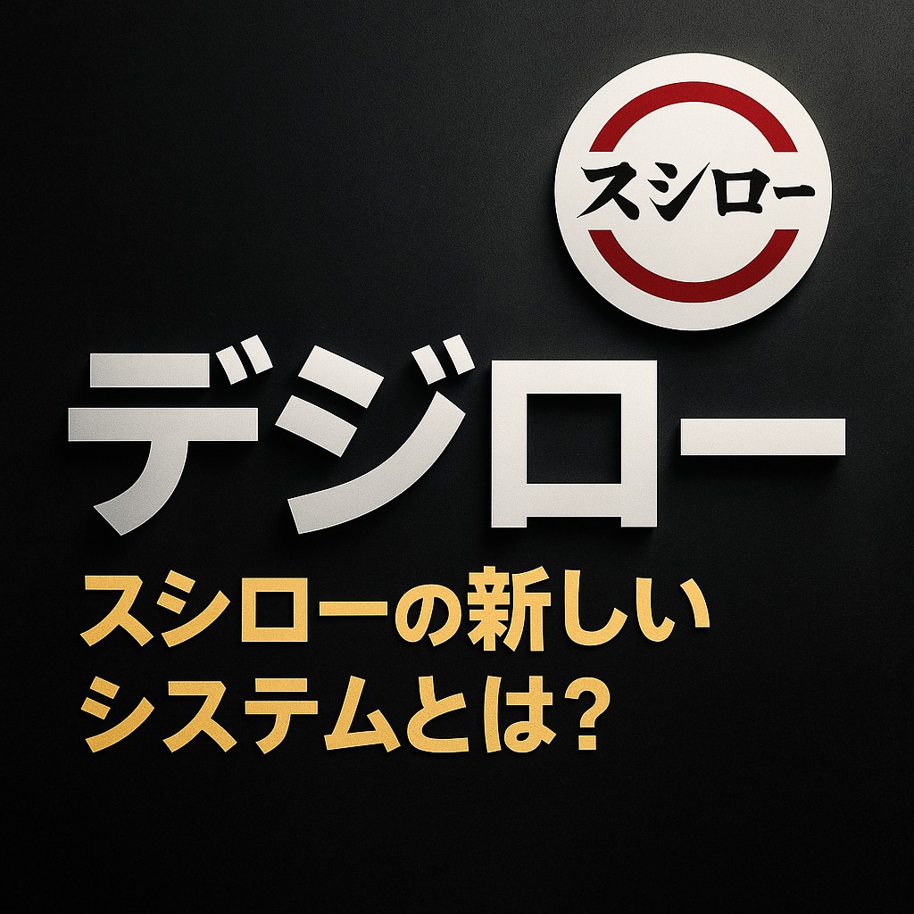 スシローの新システム『デジロー』を表現したデジタル風アイキャッチ画像