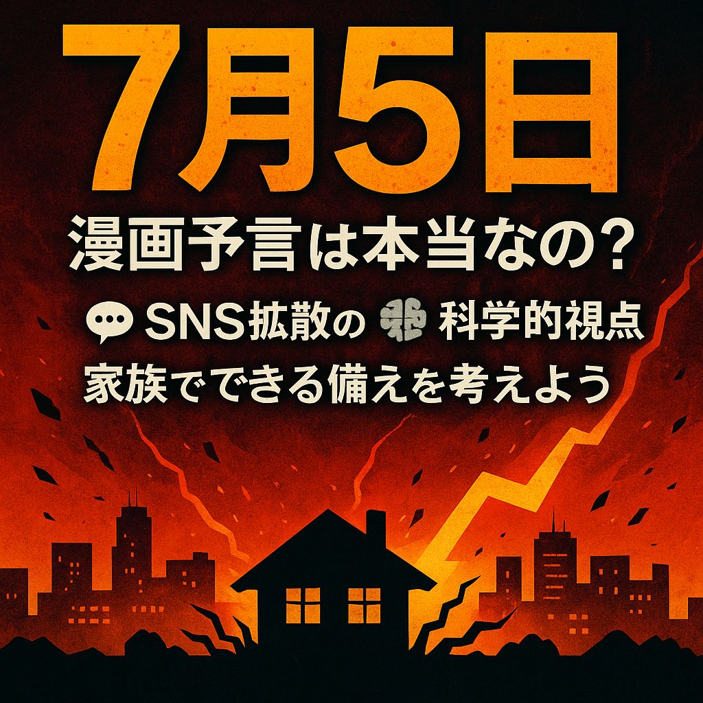 7月5日予言と地震の噂に備えるアイキャッチ